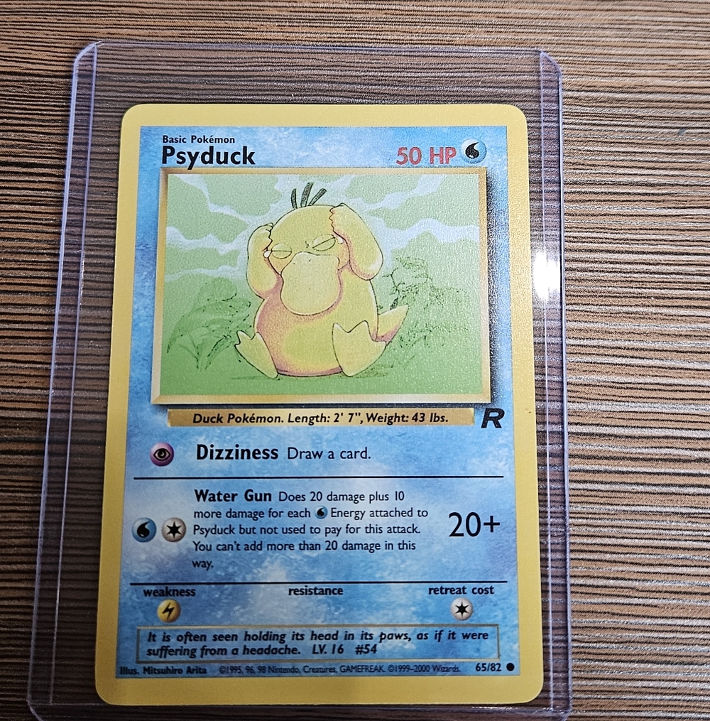 Pokemon Psyduck 65/82 Rocket Trading Card